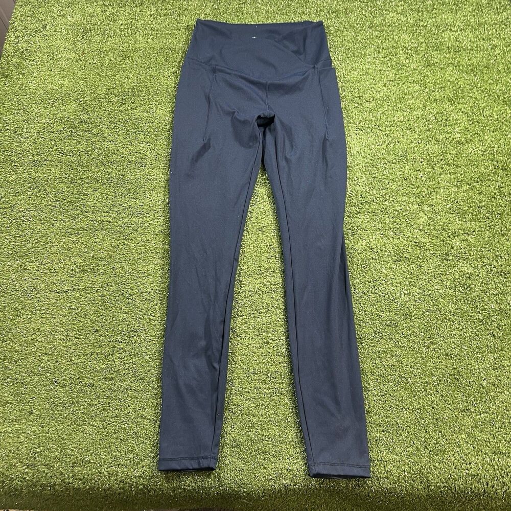 Danskin Women's Blue High-Rise Athletic Workout Leggings Size XS